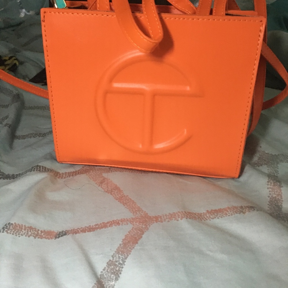 Telfar Mini Bag in Vibrant Orange